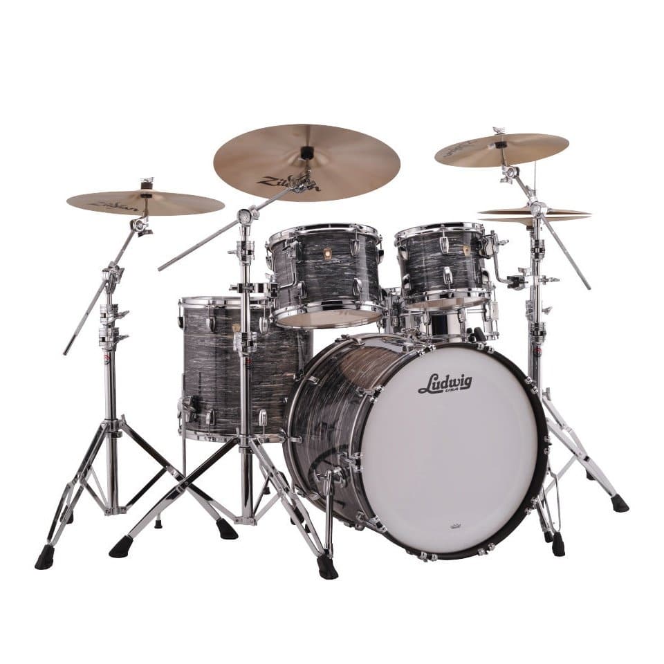 Ludwig Legacy Mahogany Mod Drum Set - Vintage Black Oyster