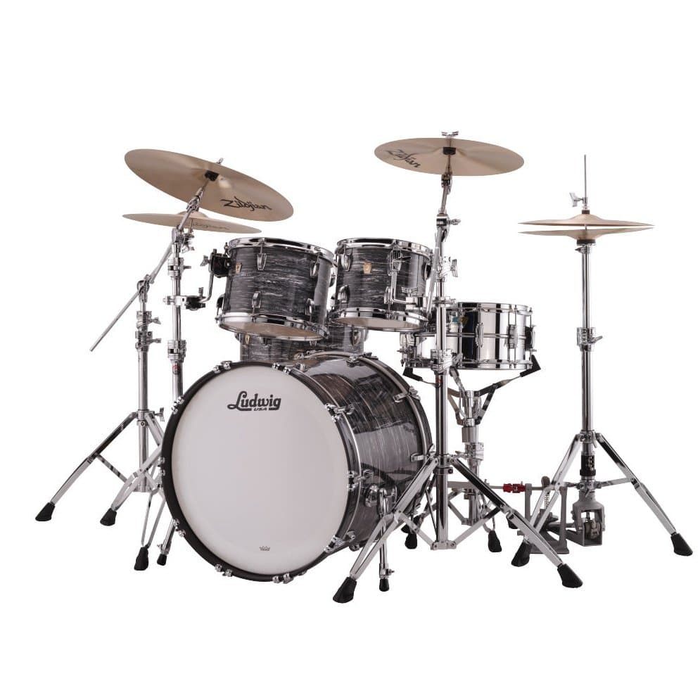 Ludwig Legacy Mahogany Mod Drum Set - Vintage Black Oyster