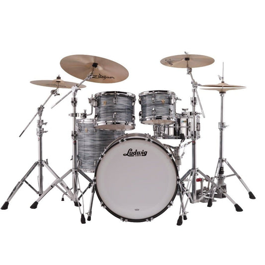 Ludwig Classic Maple Mod Drum Set Vintage Blue Oyster