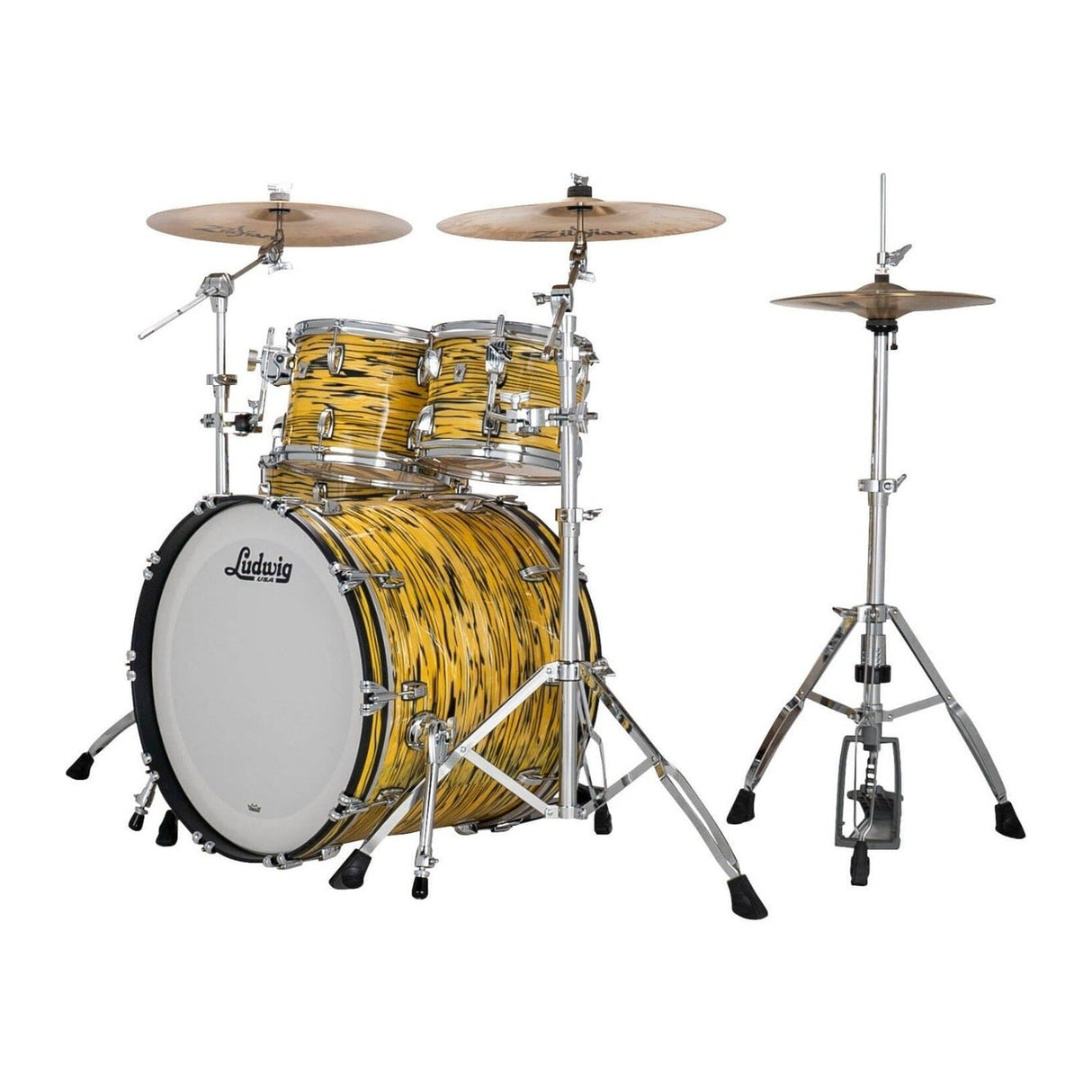 Ludwig Classic Maple 4pc Mod Drum Set Lemon Oyster