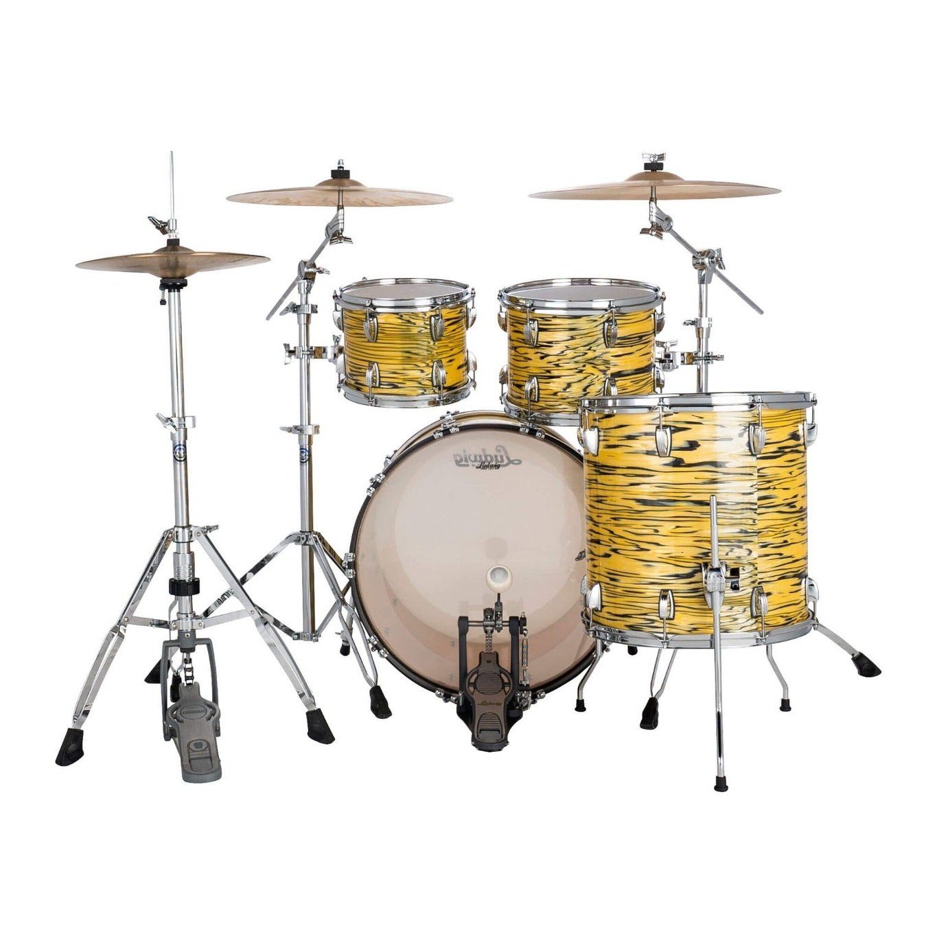 Ludwig Classic Maple 4pc Mod Drum Set Lemon Oyster