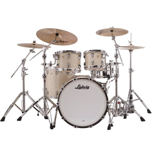 Ludwig Classic Maple Mod Drum Set Vintage White Marine