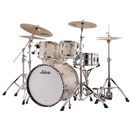 Ludwig Classic Maple Mod Drum Set Vintage White Marine