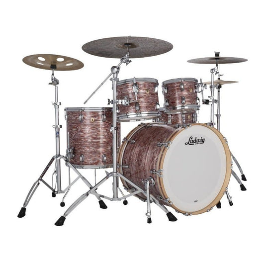 Ludwig Classic Maple 4pc MOD Drum Set Vintage Pink Oyster