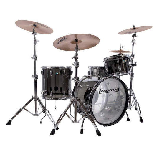 Ludwig Vistalite Fab Drum Set - Smoke