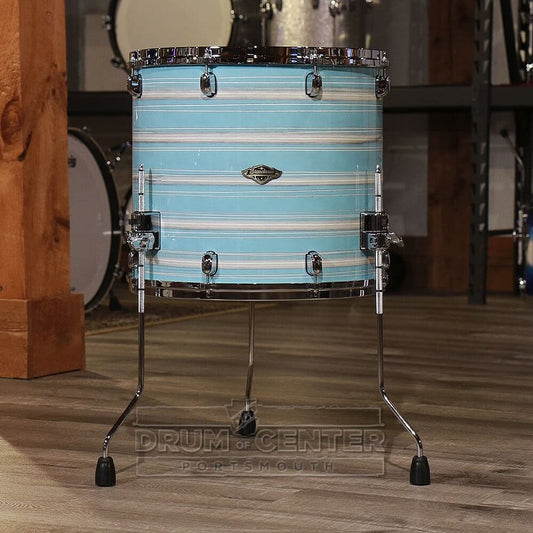 Tama Starclassic Walnut/Birch Floor Tom 18x16 Lacquer Arctic Blue Oyster