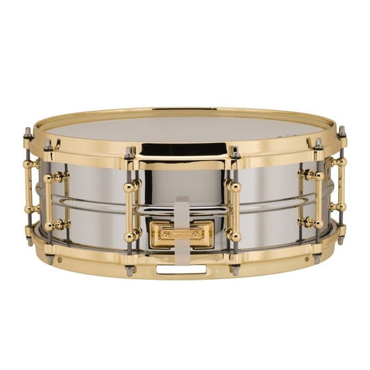 Ludwig LB400BBTWM Supraphonic Chrome Over Brass Snare Drum w/Brass Trim & P86 14x5