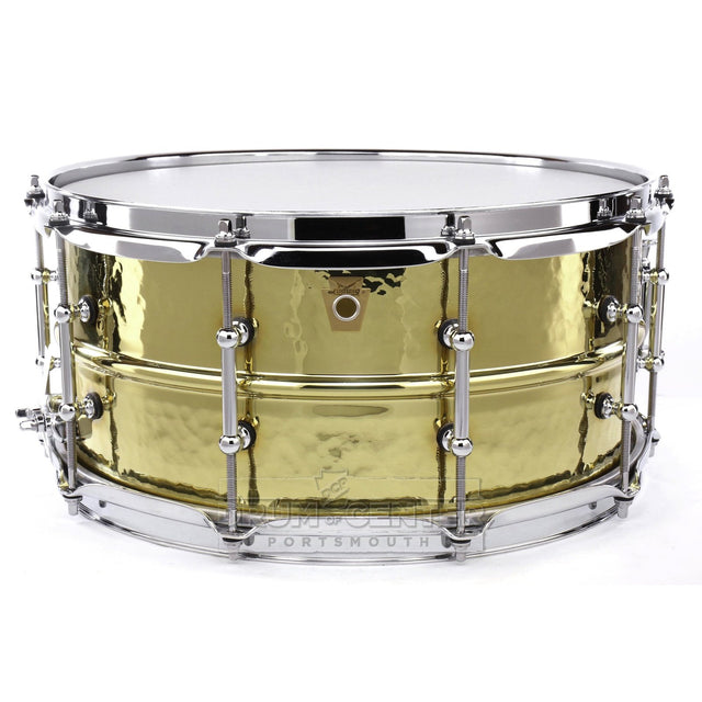 Ludwig Supraphonic Brass Snare Drum 14x6.5 Hammered w/Tube Lugs