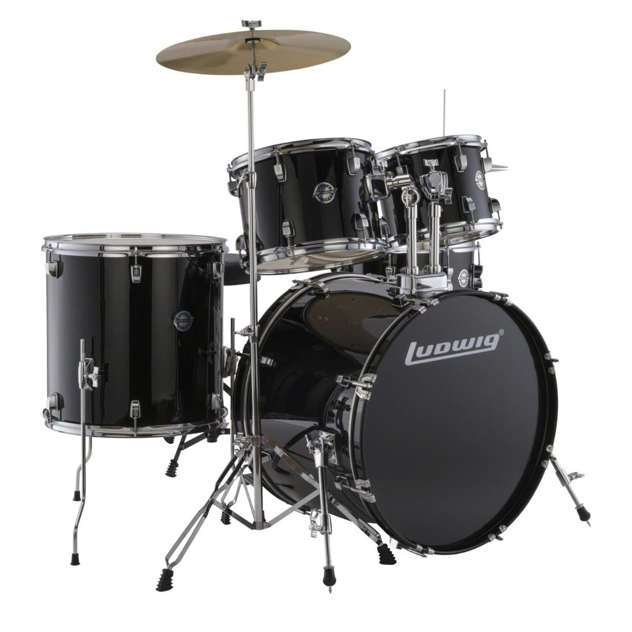 Ludwig Accent Fuse Drum Set with Hardware and Cymbals