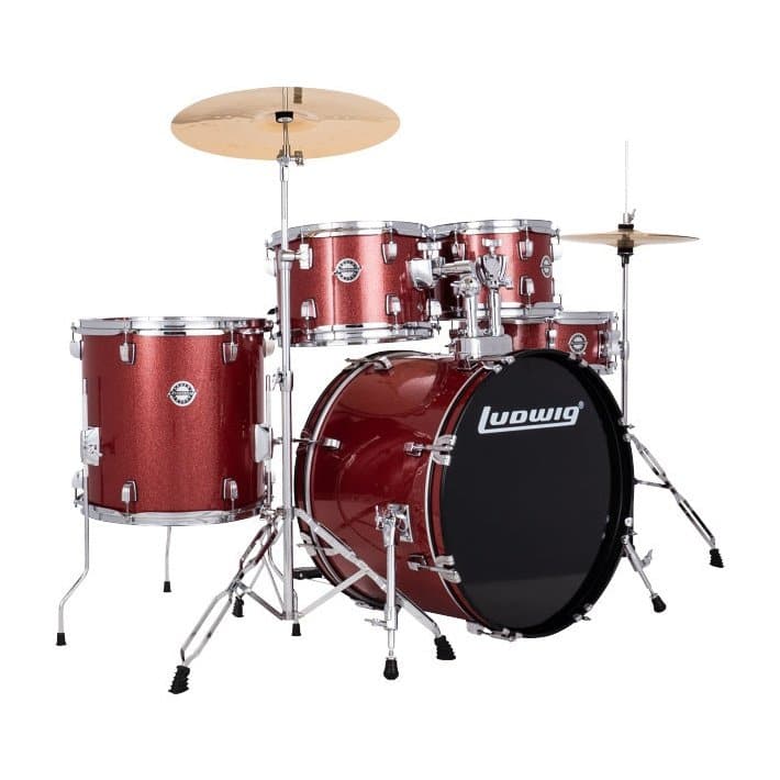 Ludwig Accent Drive Drum Set with Hardware and Cymbals