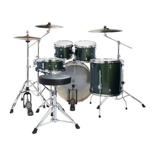 Ludwig Element Evolution 5pc Drum Set Emerald Sparkle w/Zildjian I Series Cymbals