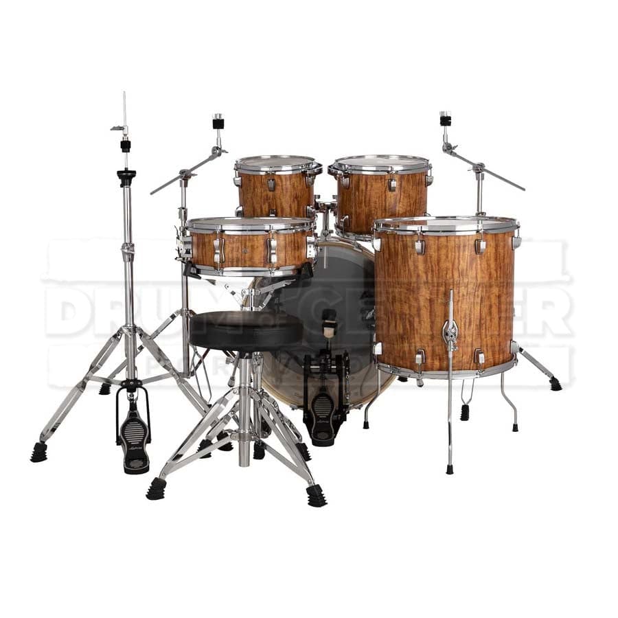 Ludwig Evolution 5pc Drum Set with Cymbals and Hardware Cherry Wood