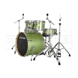 Ludwig Evolution 5pc Drum Set with Cymbals and Hardware Mint Green Sparkle
