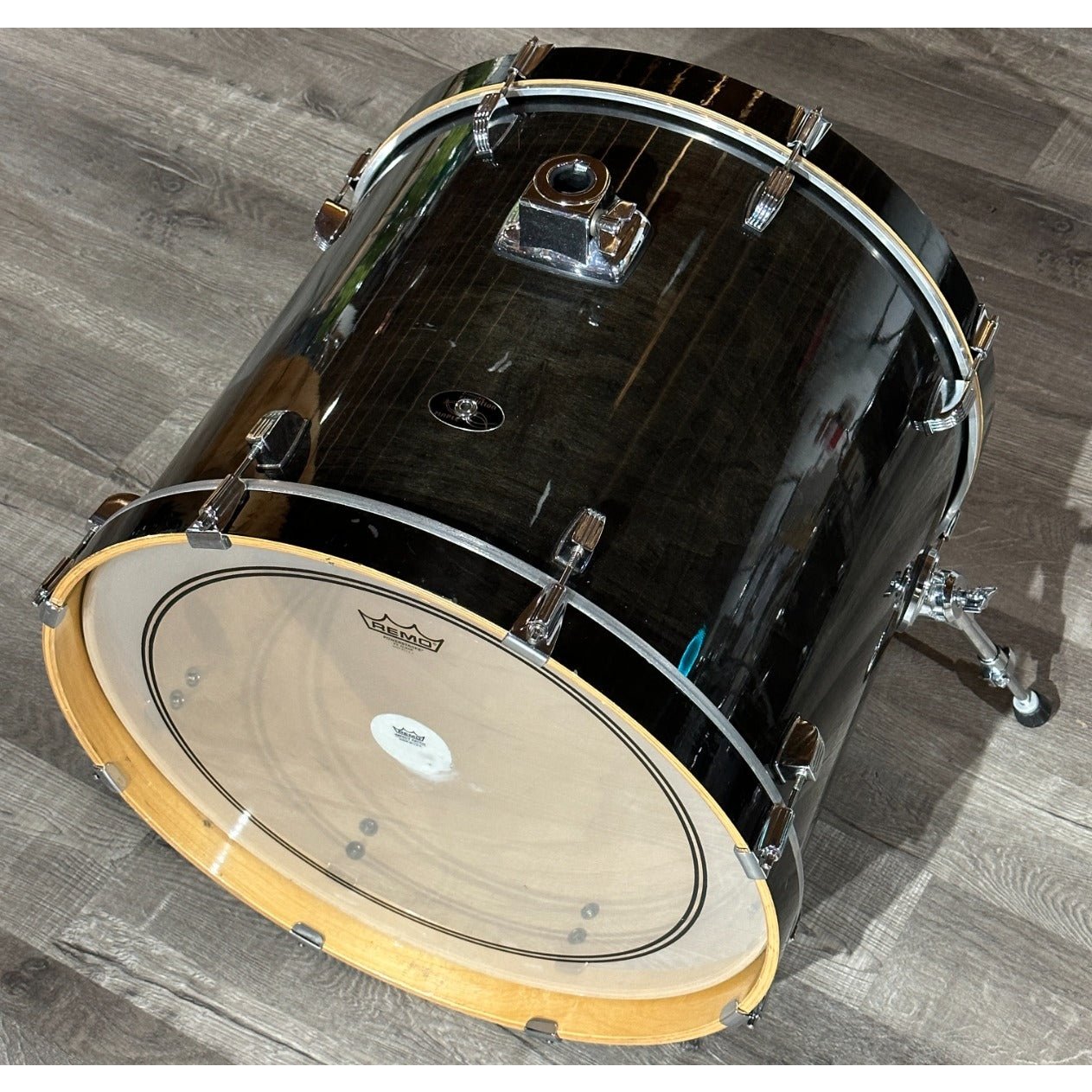 Used Ludwig Evolution Maple 7pc Drum Set Transparent Black