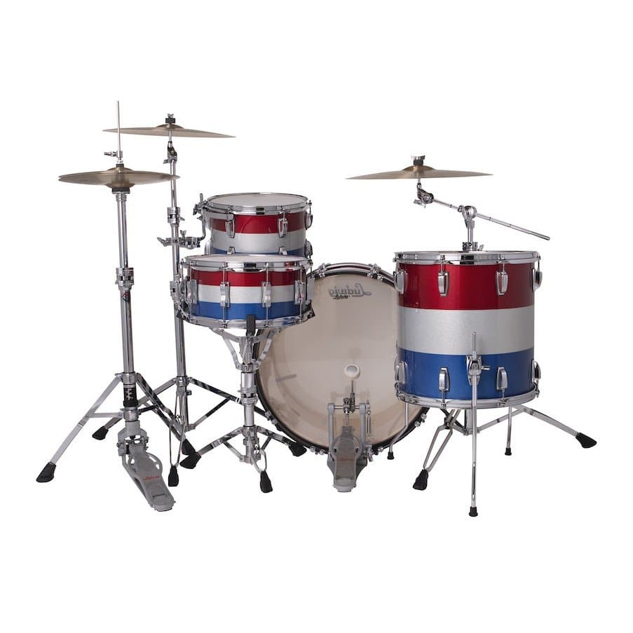 Ludwig Legacy Maple "Spirit of 76" 3pc Pro Beat Drum Set Red White & Blue