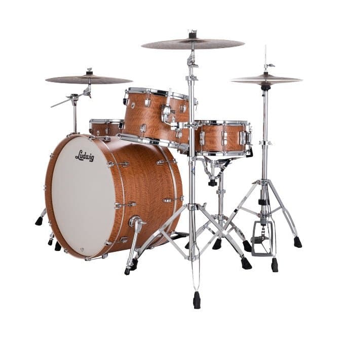 Ludwig 20 Neusonic Downbeat Satinwood w/Elite Spurs