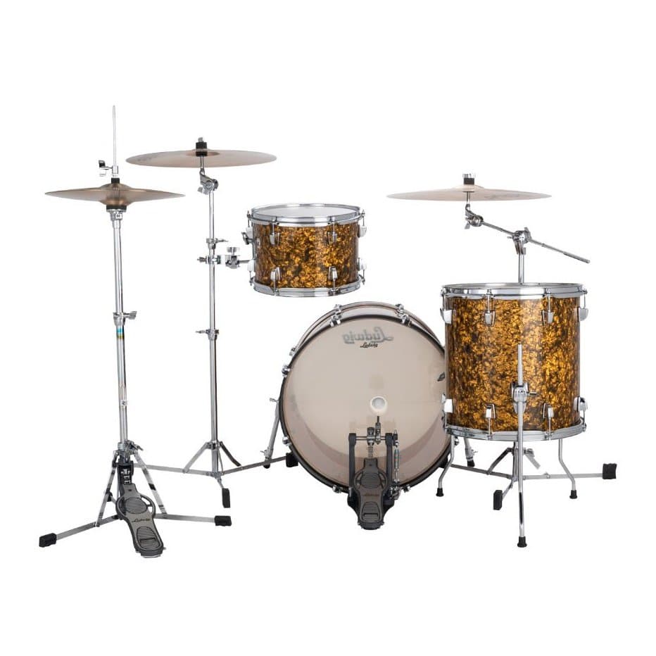 Ludwig Neusonic Downbeat 3pc Drum Set Butterscotch Pearl