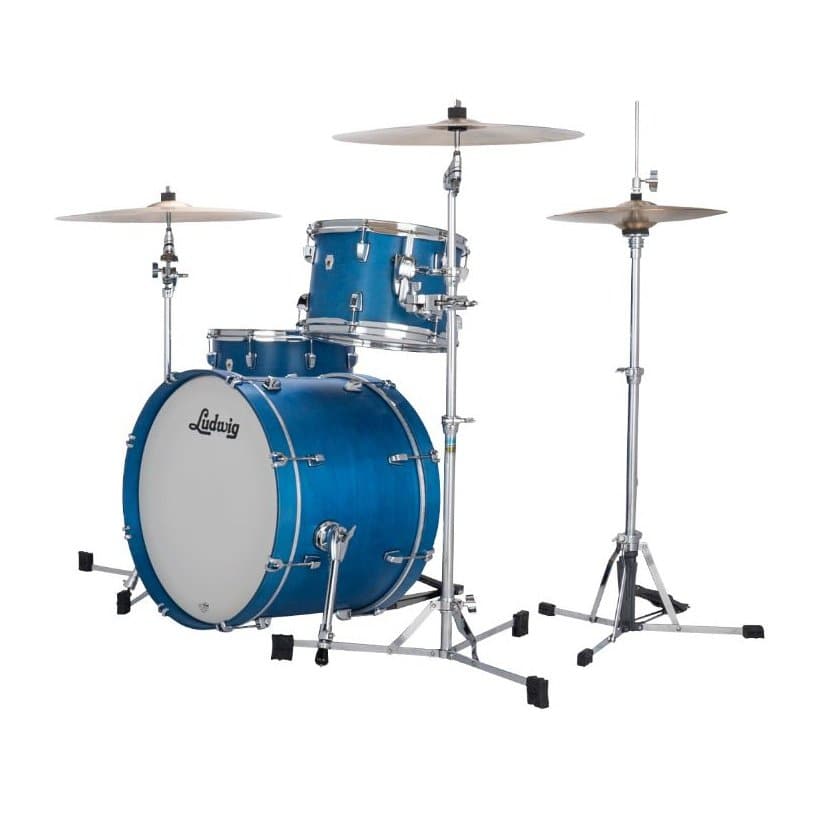 Ludwig Neusonic Downbeat 3pc Drum Set Satin Royal Blue