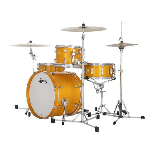 Ludwig Neusonic Downbeat 3pc Drum Set Satin Golden Slumbers