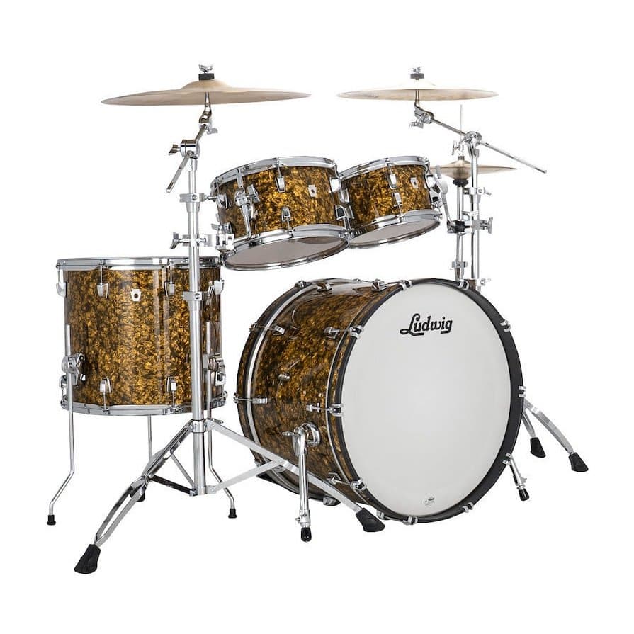 Ludwig Neusonic Rapid MOD2 4pc Drum Set Butterscotch Pearl