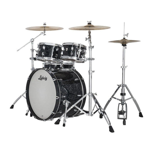 Ludwig Neusonic Rapid MOD2 4pc Drum Set Ebony Pearl