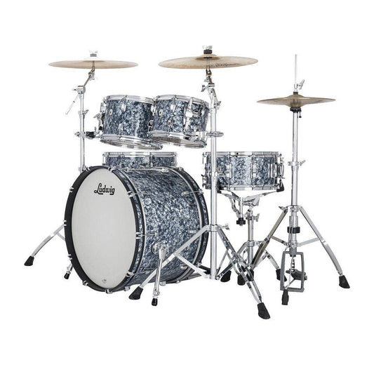 Ludwig Neusonic MOD2 4pc Drum Set Steel Blue Pearl