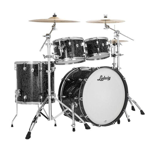 Ludwig Neusonic MOD2 4pc Drum Set Ebony Pearl