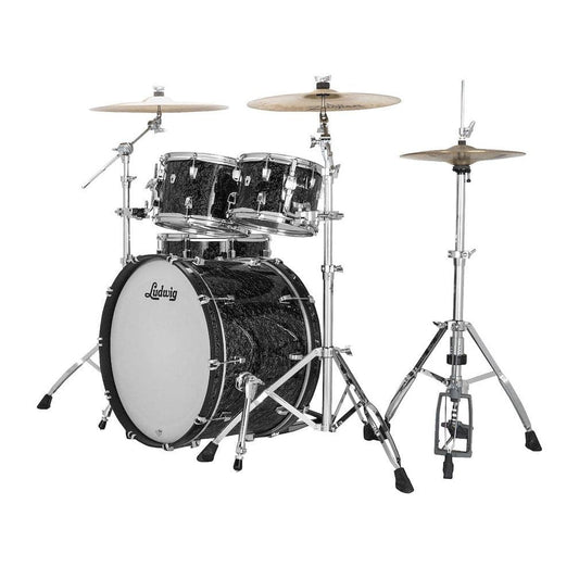 Ludwig Neusonic MOD2 4pc Drum Set Ebony Pearl