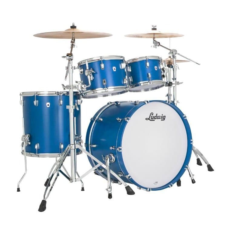 Ludwig Neusonic MOD2 4pc Drum Set Satin Royal Blue