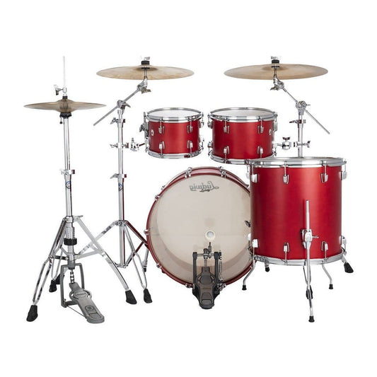 Ludwig Neusonic MOD2 4pc Drum Set Satin Diablo Red
