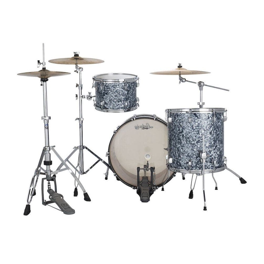 Ludwig Neusonic FAB 3pc Drum Set Steel Blue Pearl