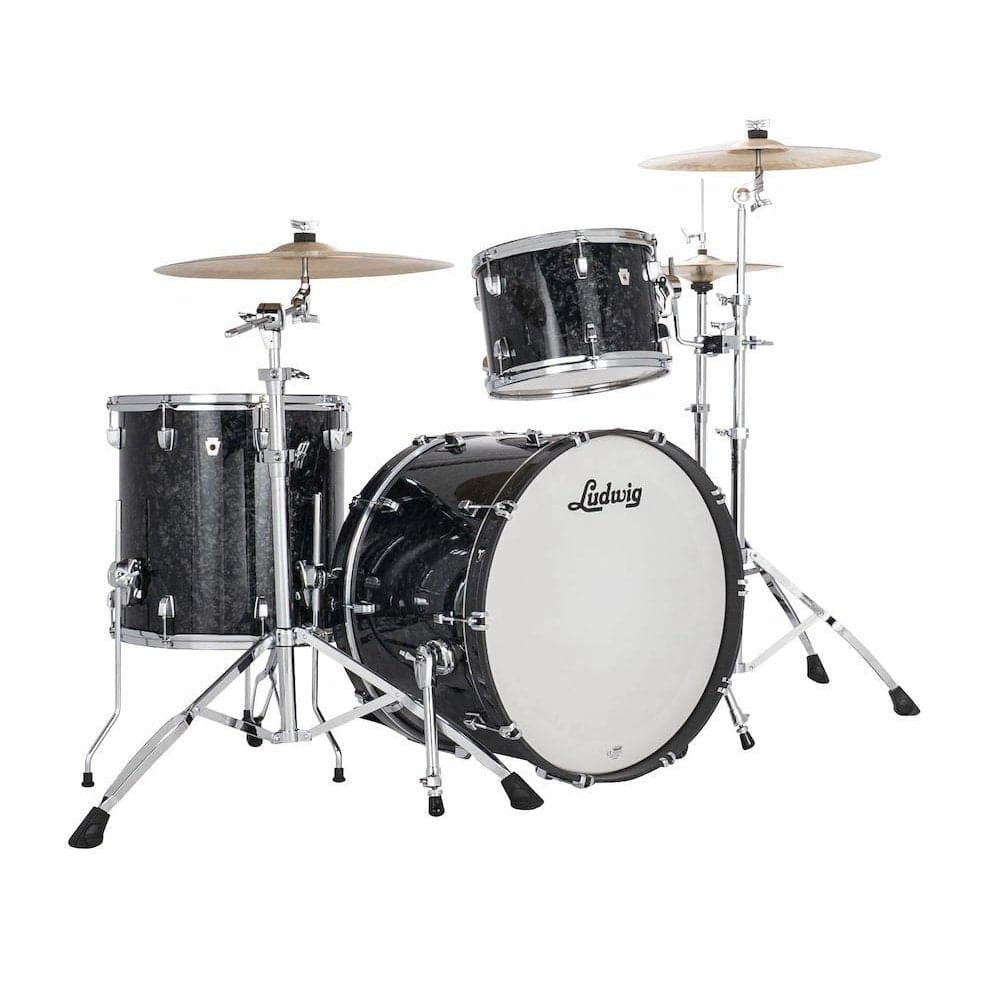 Ludwig Neusonic Pro Beat 3pc Drum Set Ebony Pearl