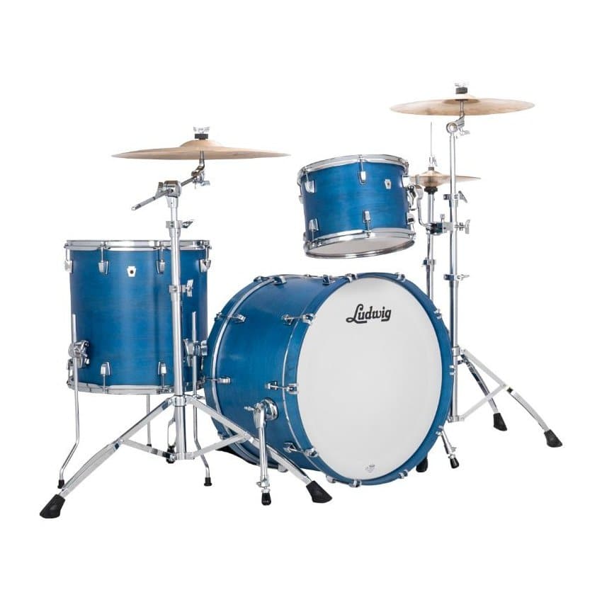 Ludwig Neusonic FAB 3pc Drum Set Satin Royal Blue