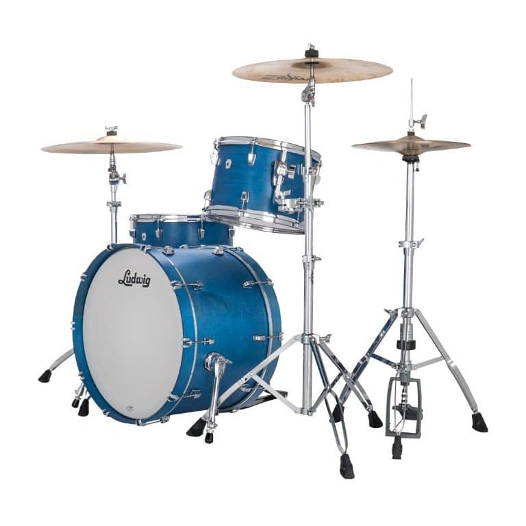 Ludwig Neusonic FAB 3pc Drum Set Satin Royal Blue