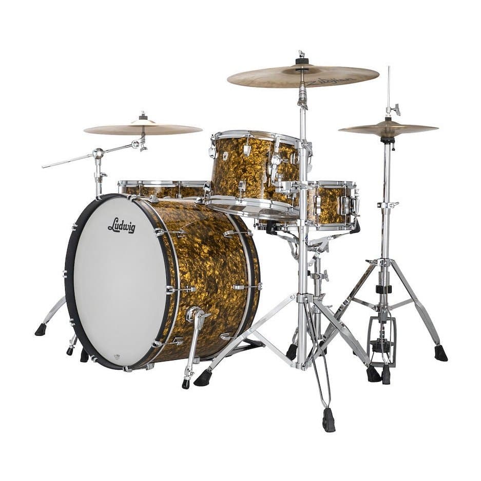 Ludwig Neusonic Pro Beat 3pc Drum Set Butterscotch Pearl