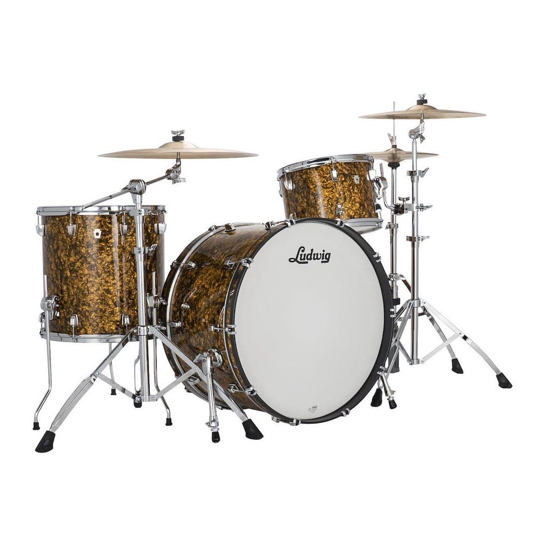 Ludwig Neusonic FAB 3pc Drum Set Butterscotch Pearl