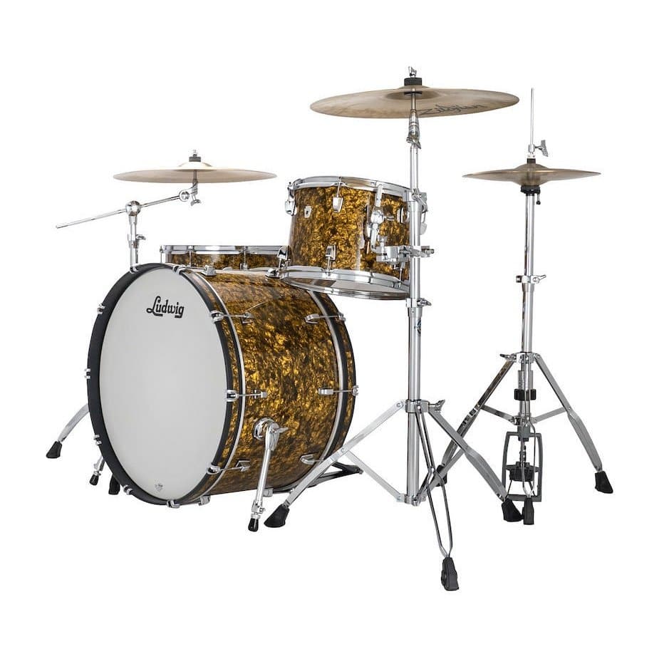 Ludwig Neusonic FAB 3pc Drum Set Butterscotch Pearl