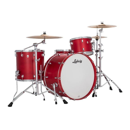 Ludwig Neusonic Pro Beat 3pc Drum Set Satin Diablo Red