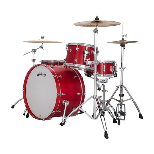 Ludwig Neusonic Pro Beat 3pc Drum Set Satin Diablo Red