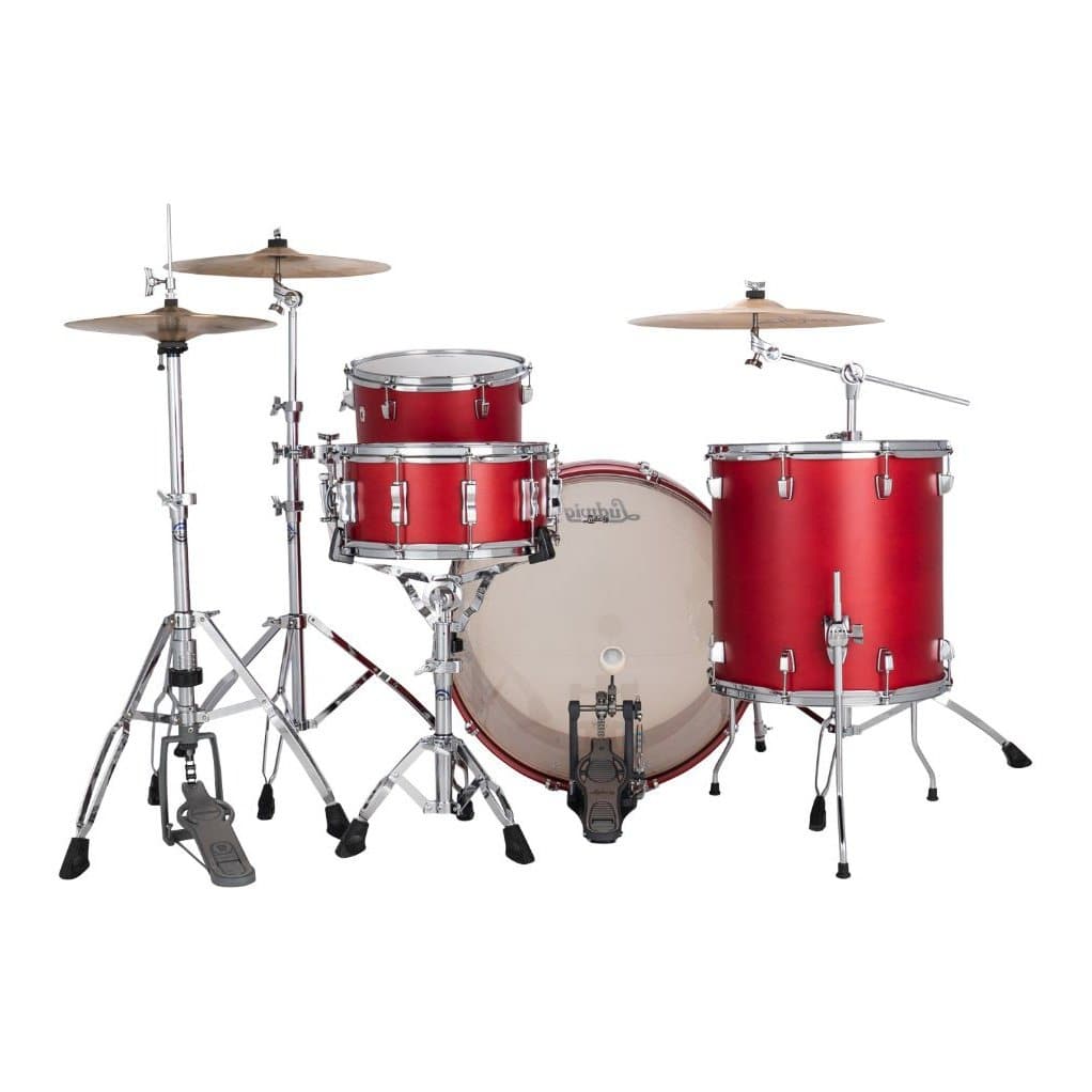 Ludwig Neusonic Pro Beat 3pc Drum Set Satin Diablo Red