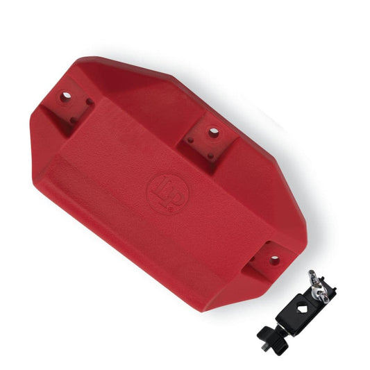 LP Jam Block, Medium Pitch, Red w/FREE LP1208 Mount