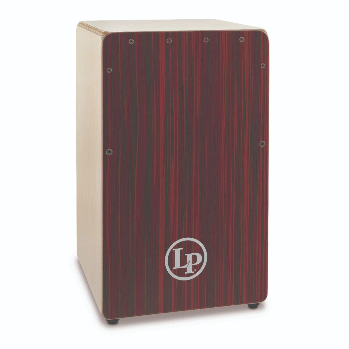 Latin Percussion LP1491RB Woodshop Cajon w/Red Blur Soundboard