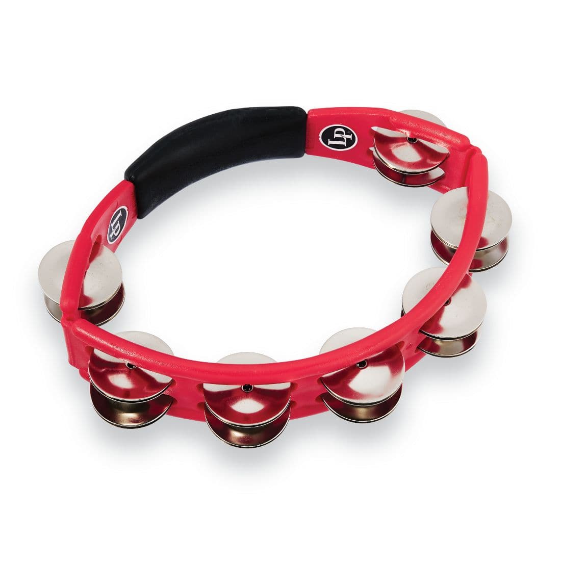 LP Cyclops Jingle Tambourine - Steel/Red/Hand Held