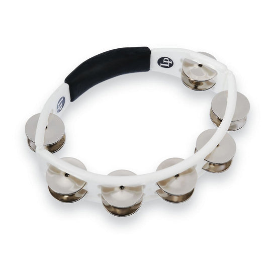 LP Cyclops Jingle Tambourine - Steel/White/Hand Held