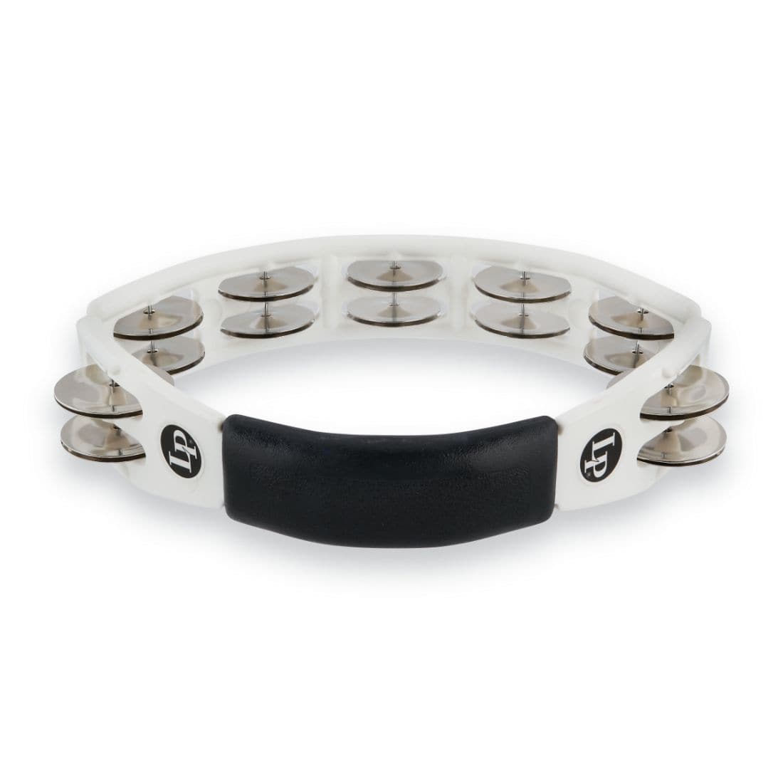 LP Cyclops Jingle Tambourine - Steel/White/Hand Held