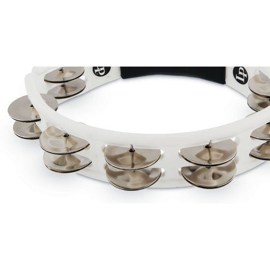 LP Cyclops Jingle Tambourine - Steel/White/Hand Held