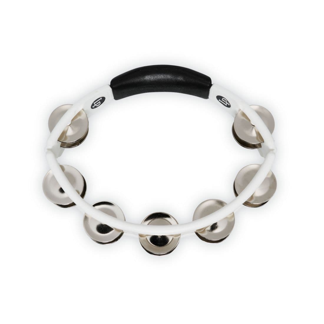 LP Cyclops Jingle Tambourine - Steel/White/Hand Held