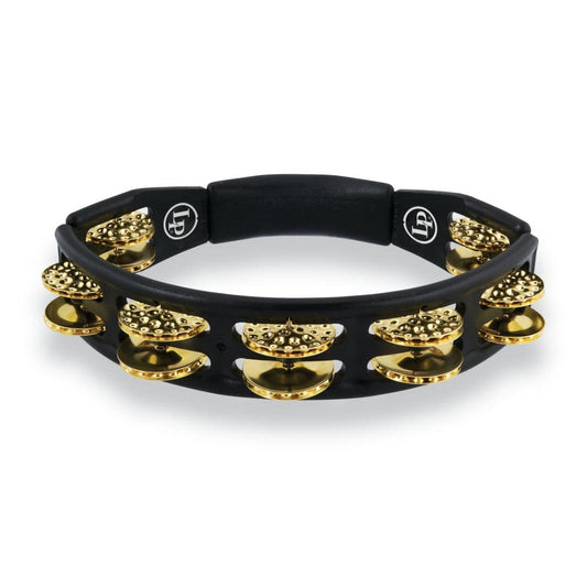 LP Cyclops Dimpled Jingle Tambourine - Brass/Black/Hand Held