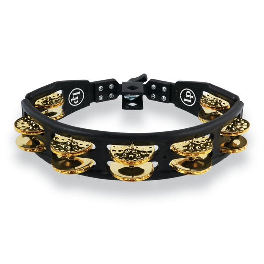 LP Cyclops Jingle Tambourine - Dimpled Brass/Black/Mountable