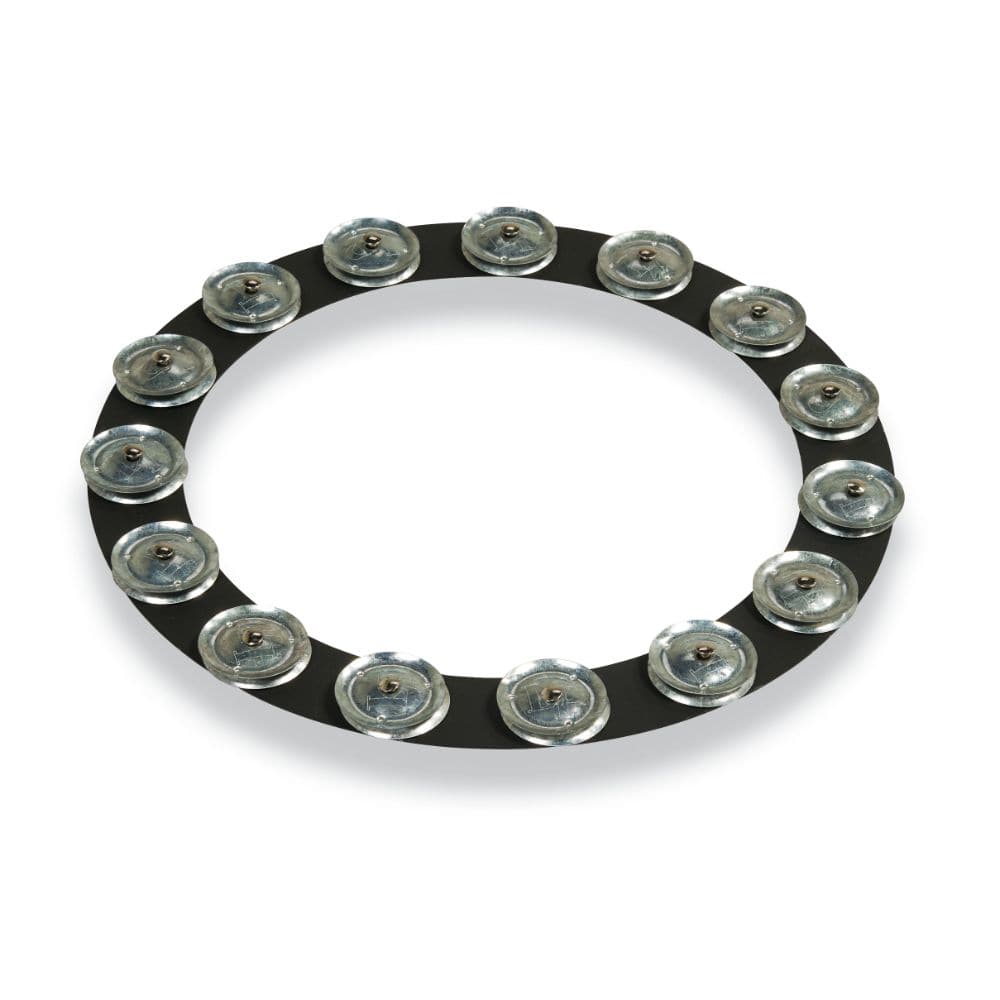 LP Latin Percussion LP3814BGA 14-inch Tambo-ring - Black Sand With Galvanized Steel Jingles